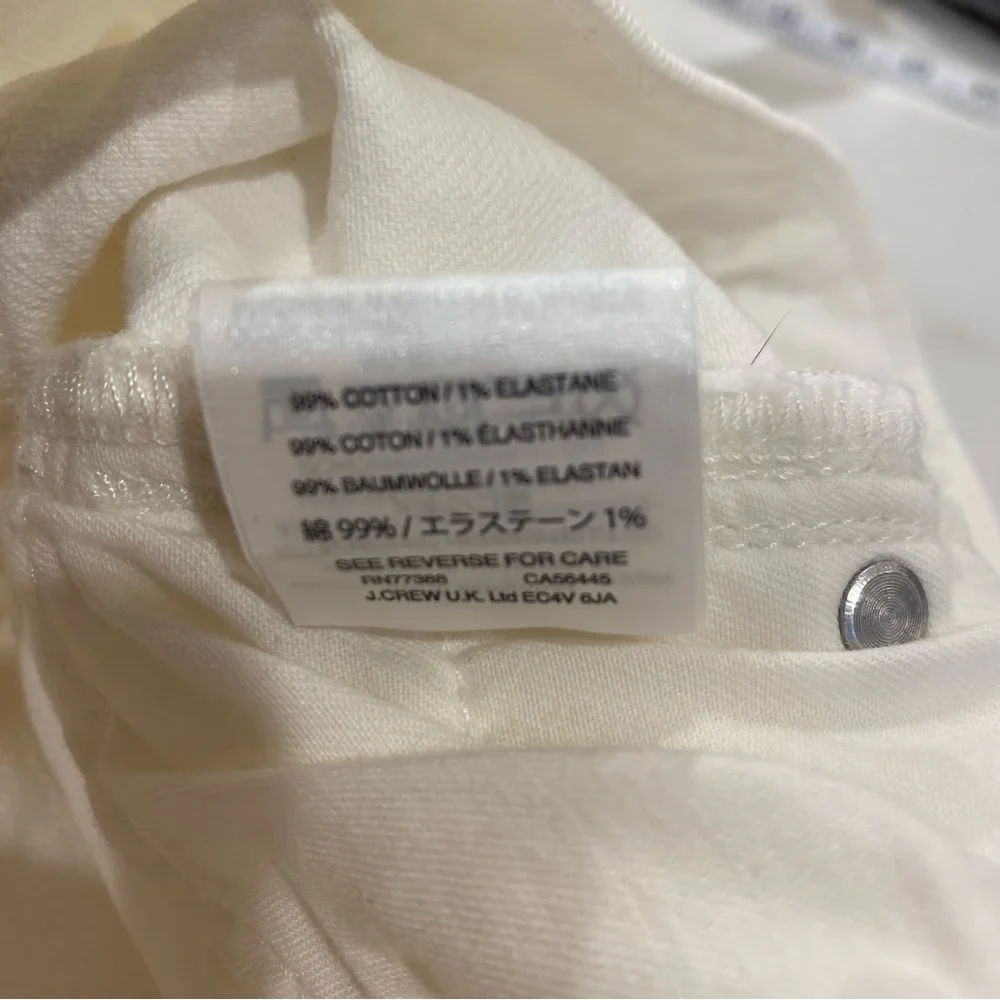 J.Crew Point Sur High rise slim boy White denim jeans - Picture 12 of 13